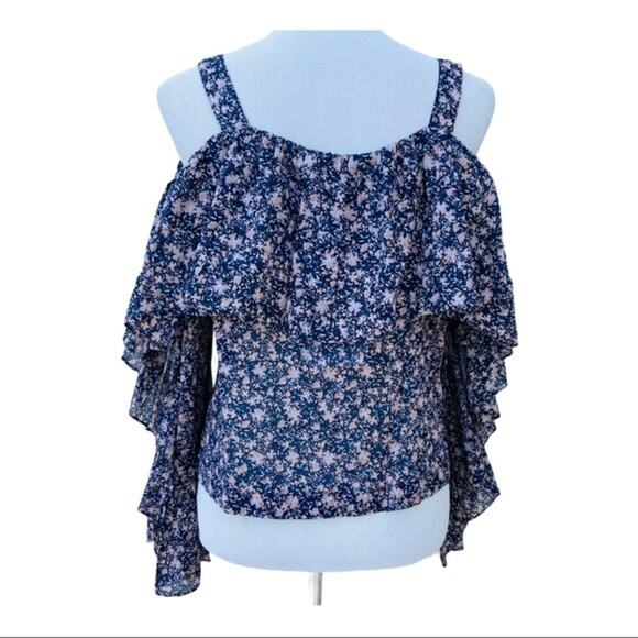 Robert Rodriguez Floral Cold Shoulder Blouse NWT - Picture 3 of 12